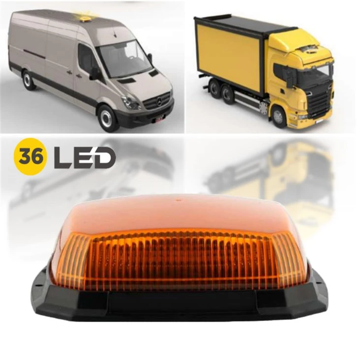 36LED Heavy Duty Advarsel Strobe Beacon Lampe Mini Light Bar For biltilbehør