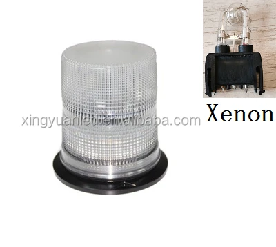 XENON DC12-48V Waterproof Strobe Beacon Light For Ambulance Rescue Vehicles With Dual Base